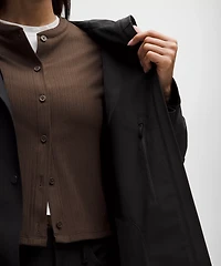 Oversized Cocoon Rain Coat