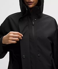 Oversized Cocoon Rain Coat