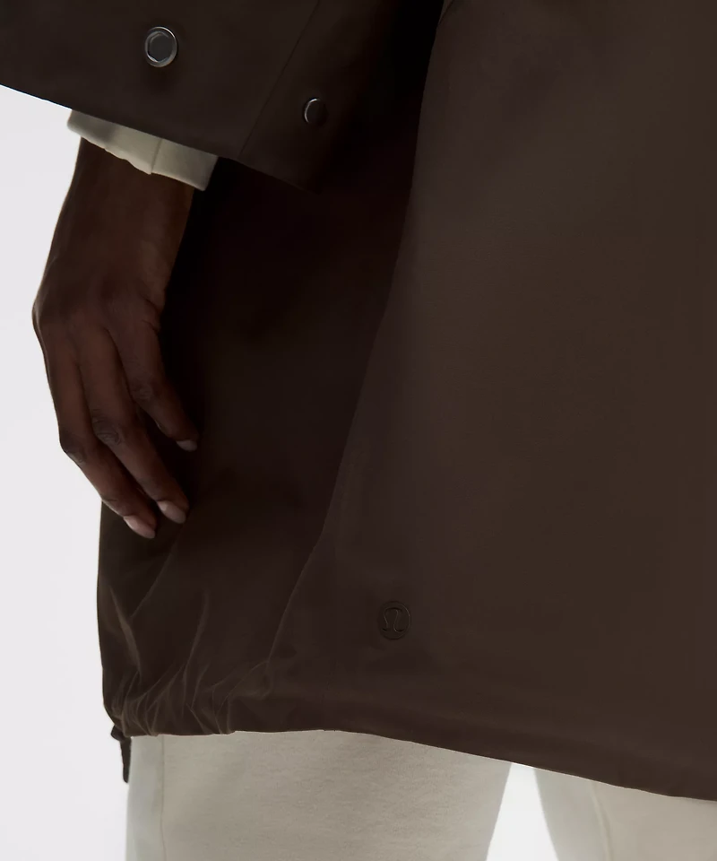 Oversized Cocoon Rain Coat