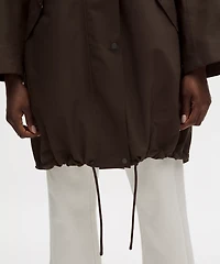 Oversized Cocoon Rain Coat