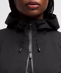 Lightweight Cinch-Waist Rain Coat