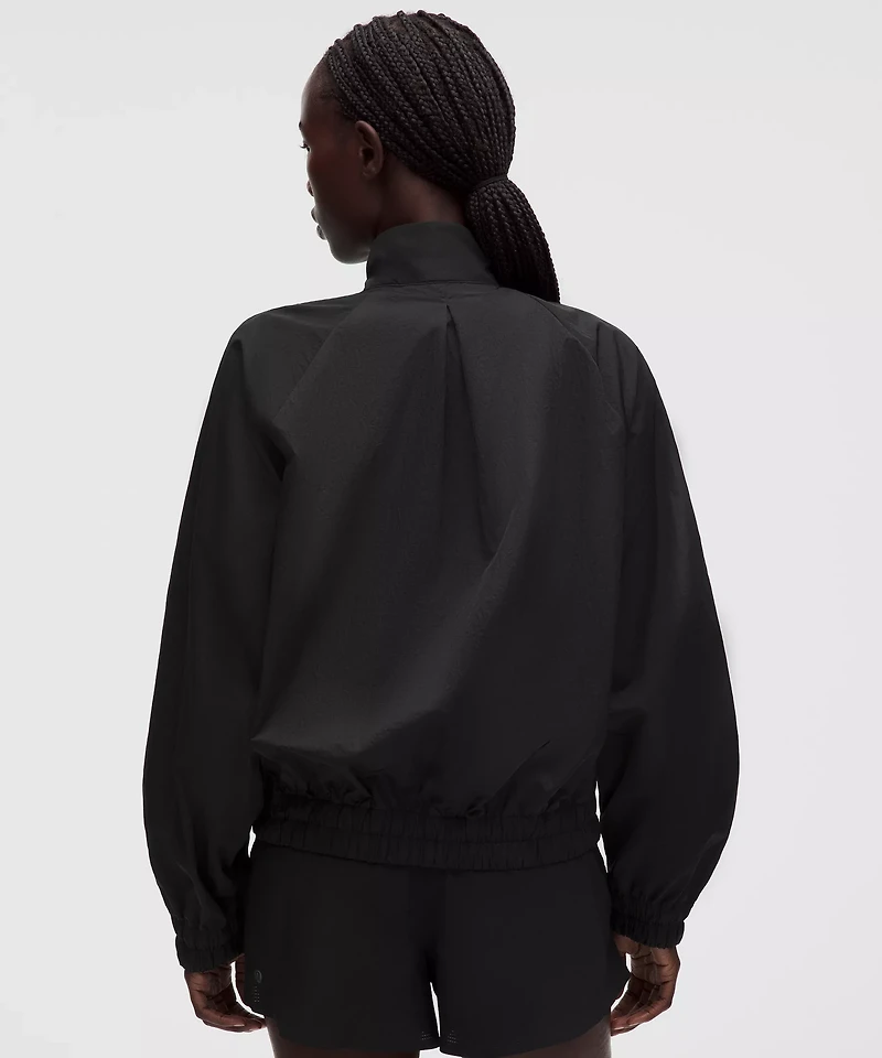 Lightweight Pleated Track Jacket