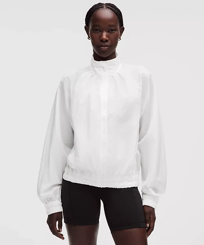 Lightweight Pleated Track Jacket