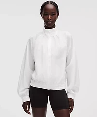 Lightweight Pleated Track Jacket