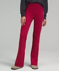 Brushed Softstreme Ribbed Zip-Flared Pant 32.5" | Women's Sweatpants