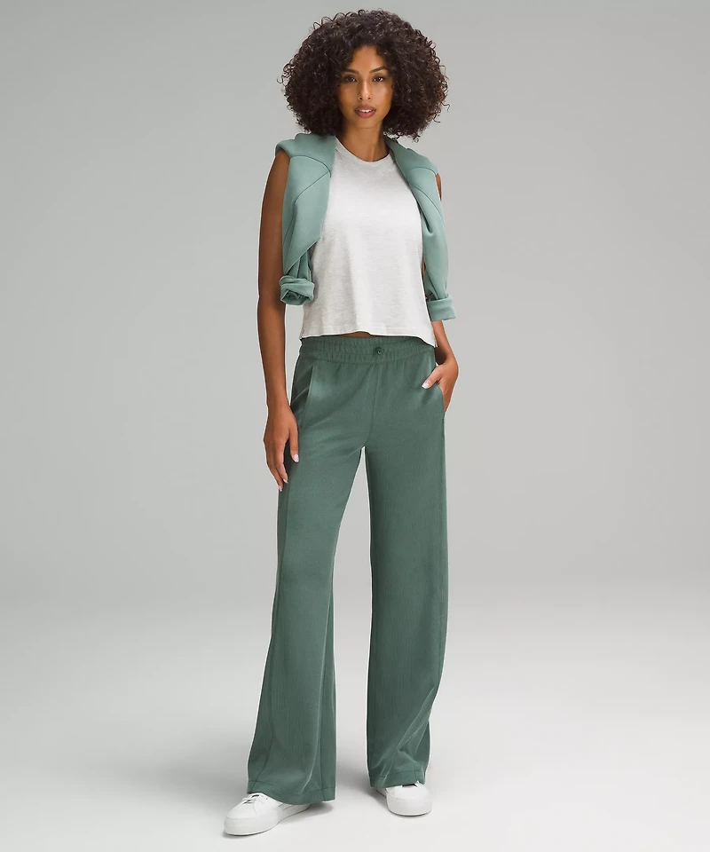 Ribbed Softstreme Mid-Rise Pant 32" | Women's Pants