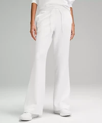Textured High-Rise Flared Track Pant 32" | Women's Pants