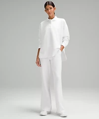 Textured High-Rise Flared Track Pant 32" | Women's Pants