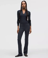 Ribbed Merino Wool-Blend Pant | Women's Pants