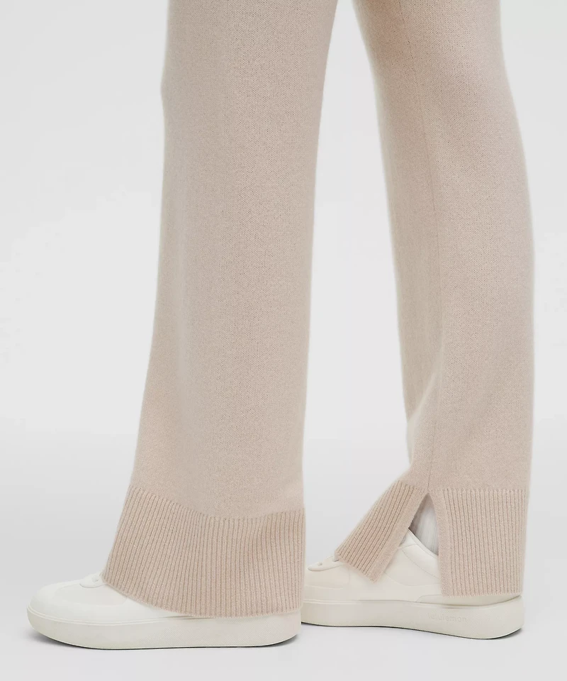 Cashmere Straight Leg Pant