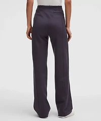 Stretch Knit Straight-Leg Pull-On Pant