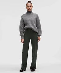 Stretch Knit Straight-Leg Pull-On Pant