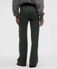 Stretch Knit Straight-Leg Pull-On Pant