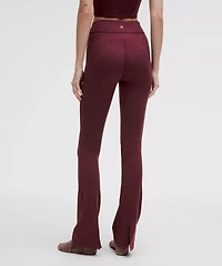 Softy Suedey Split-Hem High-Rise Mini-Flare Pant *Regular