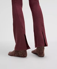 Softy Suedey Split-Hem High-Rise Mini-Flare Pant *Regular