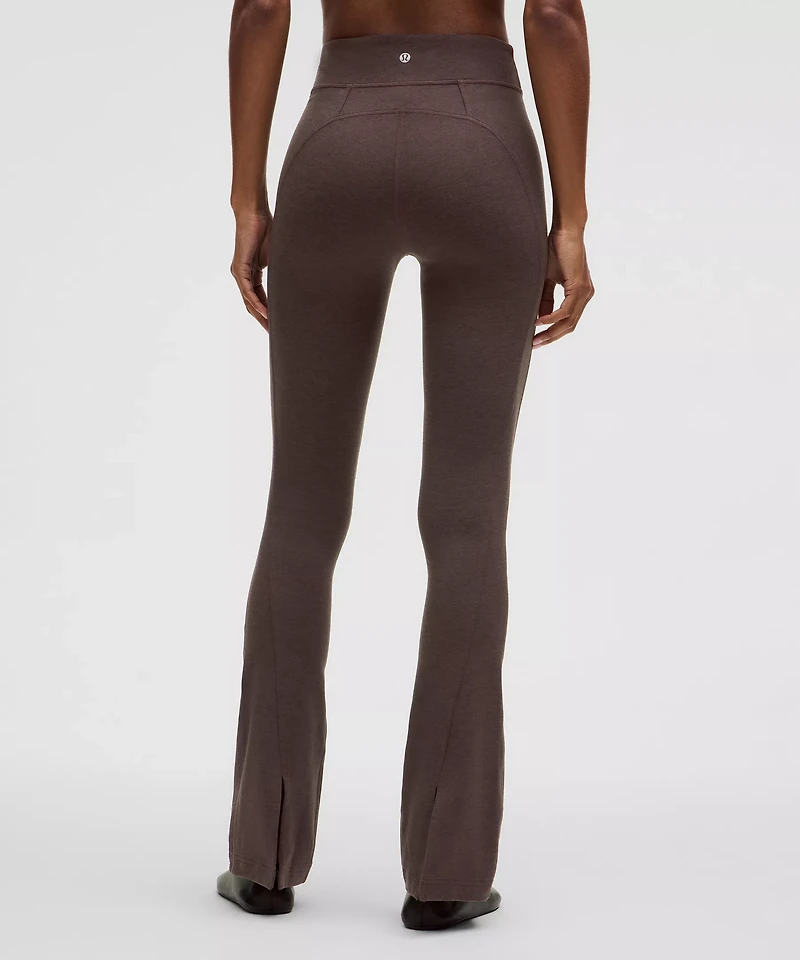 Softy Suedey Split-Hem High-Rise Mini-Flare Pant *Regular