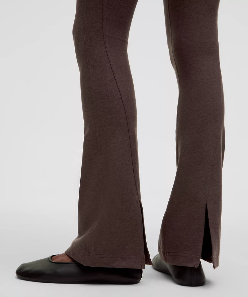 Softy Suedey Split-Hem High-Rise Mini-Flare Pant *Regular