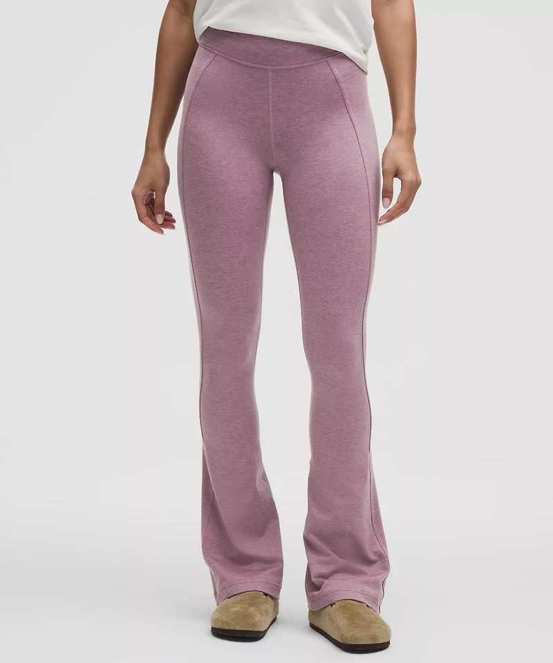 Softy Suedey Split-Hem High-Rise Mini-Flare Pant *Regular