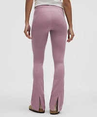 Softy Suedey Split-Hem High-Rise Mini-Flare Pant *Regular