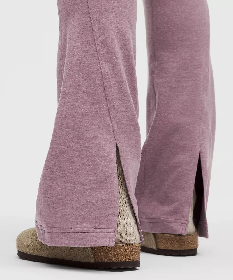 Softy Suedey Split-Hem High-Rise Mini-Flare Pant *Regular