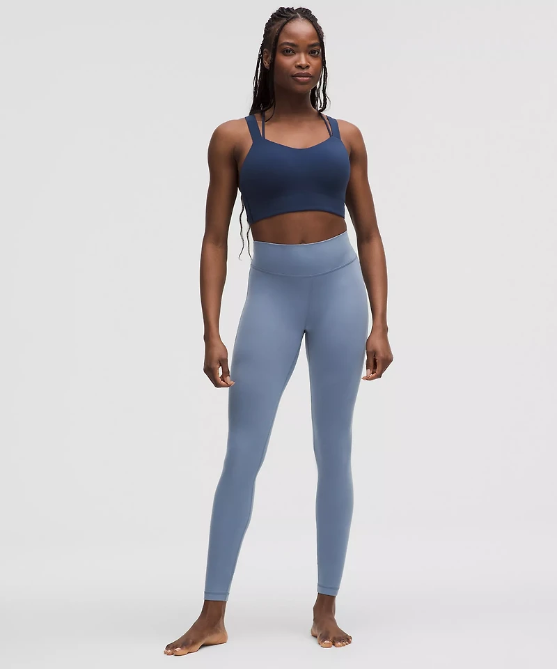 Groove High-Rise Ribbed Panel Tight 28" | Women's Leggings/Tights