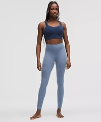 Groove High-Rise Ribbed Panel Tight 28" | Women's Leggings/Tights