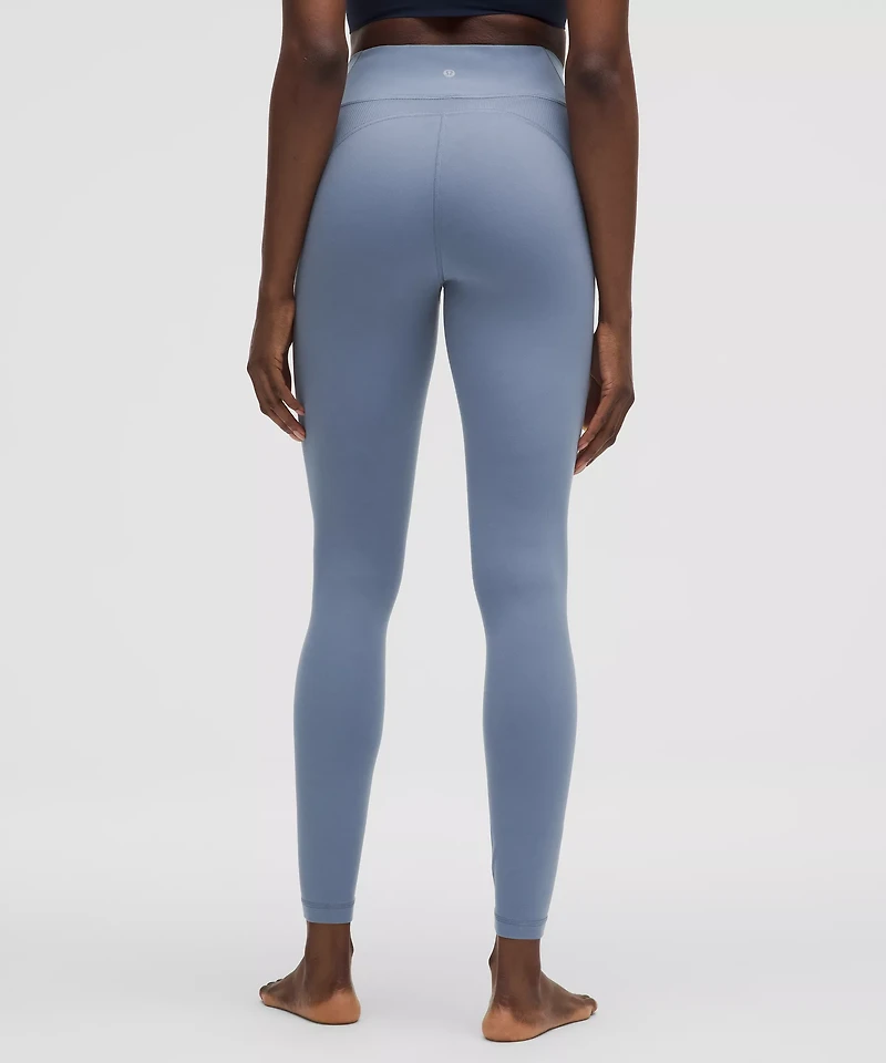 Groove High-Rise Ribbed Panel Tight 28" | Women's Leggings/Tights