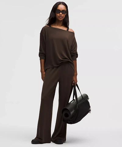 BeCalm Mid-Rise Wide-Leg Pant