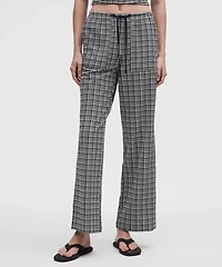 Seersucker Check Mid-Rise Pull-On Pant | Women's Pants
