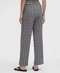 Seersucker Check Mid-Rise Pull-On Pant | Women's Pants