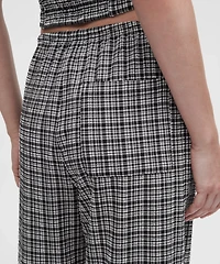 Seersucker Check Mid-Rise Pull-On Pant | Women's Pants