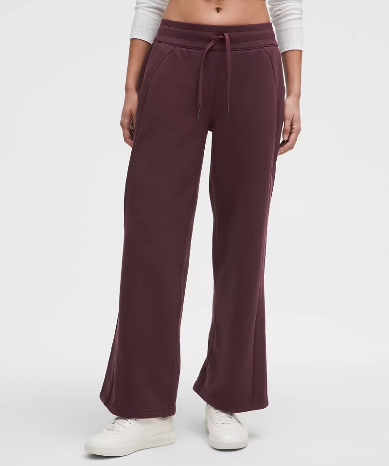 Scuba Mid-Rise Wide-Leg Pant *Short | Women's Sweatpants