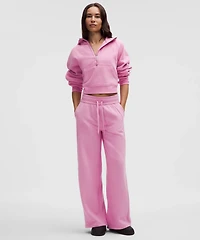Scuba Mid-Rise Wide-Leg Pant *Short | Women's Sweatpants