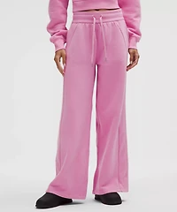 Scuba Mid-Rise Wide-Leg Pant *Short | Women's Sweatpants