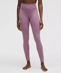 Groove High-Rise Ribbed Panel Tight 28" | Women's Leggings/Tights