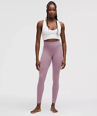 Groove High-Rise Ribbed Panel Tight 28" | Women's Leggings/Tights