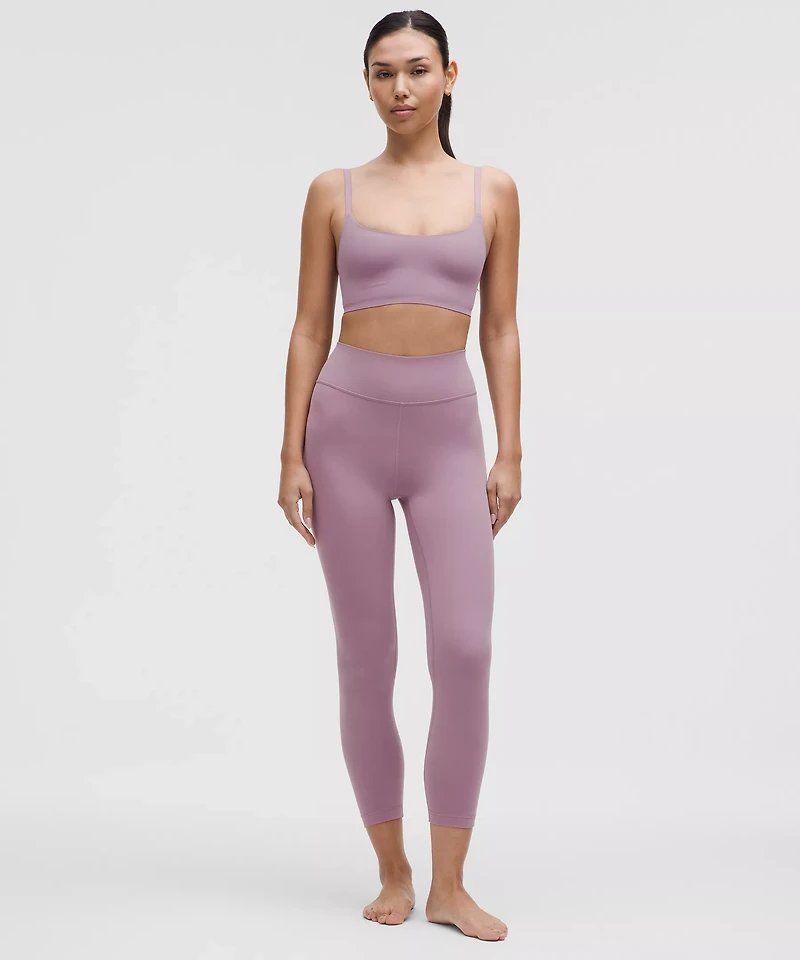 Groove High-Rise Ribbed Panel Tight 25" | Women's Leggings/Tights