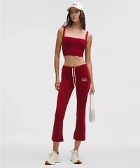 Nulu Sporty Trim Mid-Rise Flared Pant