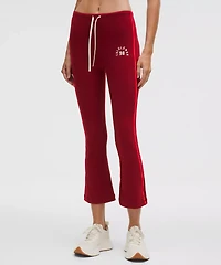 Nulu Sporty Trim Mid-Rise Flared Pant