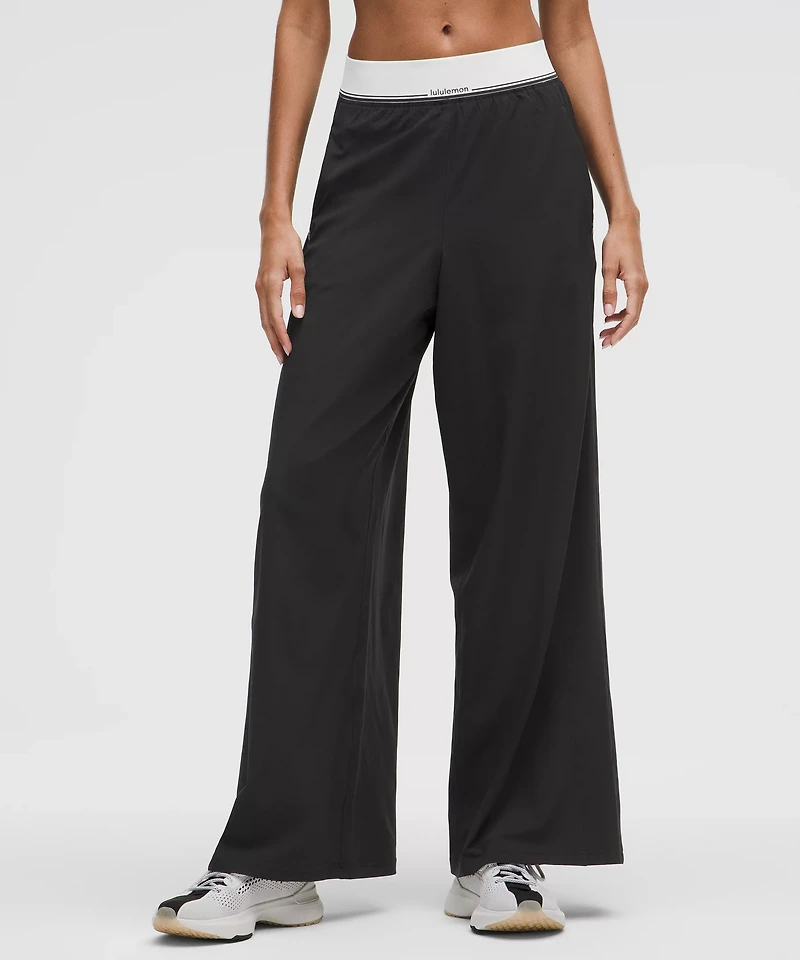 Swift High-Rise Wide-Leg Pant *Logo Waistband | Women's Pants