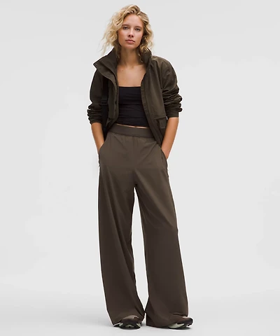 Swift High-Rise Wide-Leg Pant *Logo Waistband