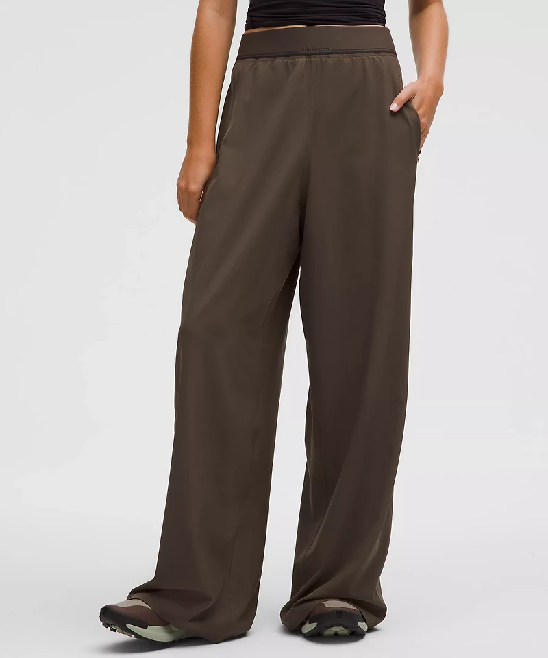 Swift High-Rise Wide-Leg Pant *Logo Waistband