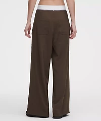 Swift High-Rise Wide-Leg Pant *Logo Waistband