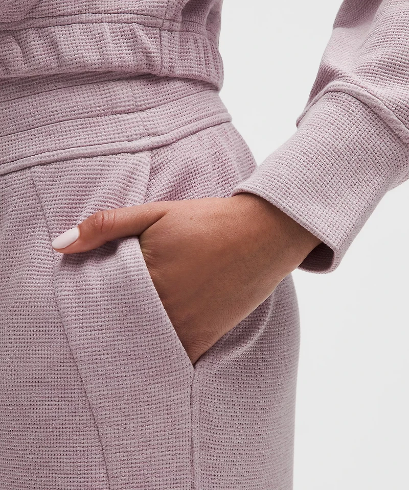 Scuba Mid-Rise Wide-Leg Pant *Waffle