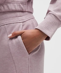 Scuba Mid-Rise Wide-Leg Pant *Waffle