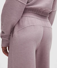 Scuba Mid-Rise Wide-Leg Pant *Waffle