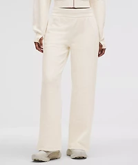 Scuba Mid-Rise Wide-Leg Pant *Waffle