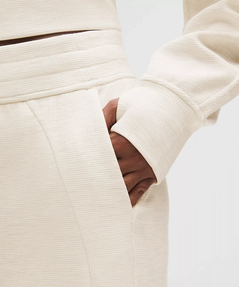 Scuba Mid-Rise Wide-Leg Pant *Waffle