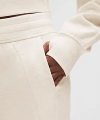 Scuba Mid-Rise Wide-Leg Pant *Waffle