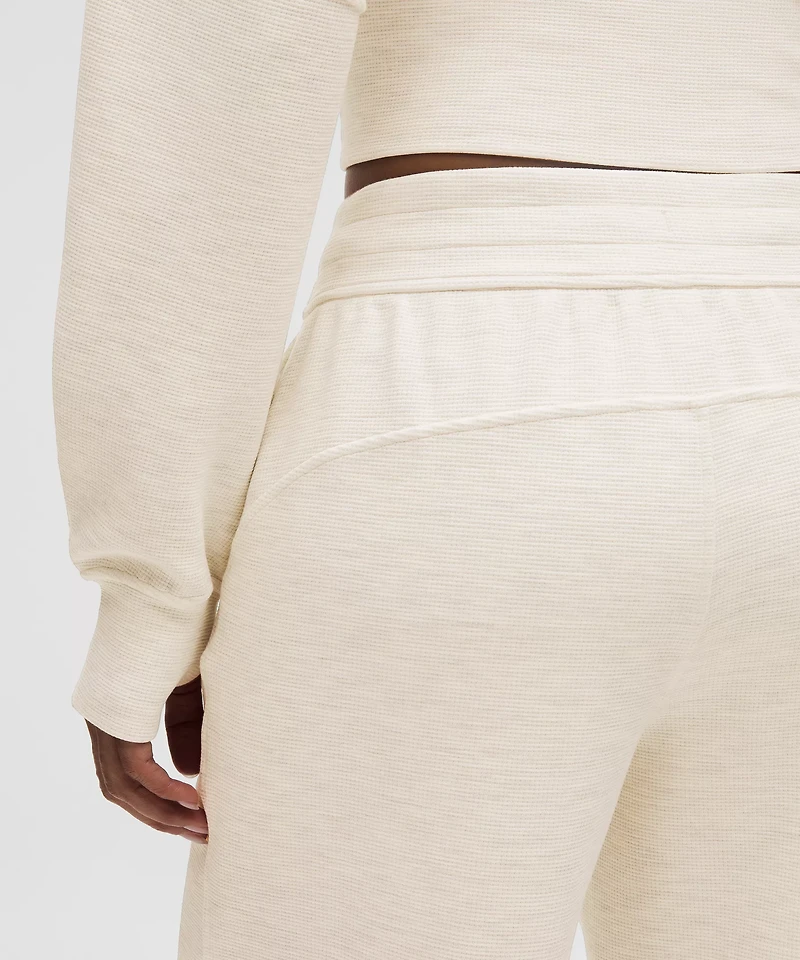 Scuba Mid-Rise Wide-Leg Pant *Waffle